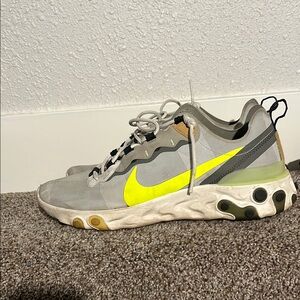 Nike Gray and Yellow Shoes